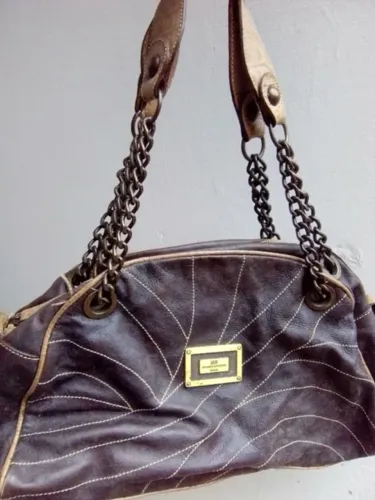 Bolsa Mônica Sanches Marrom Vintage Original