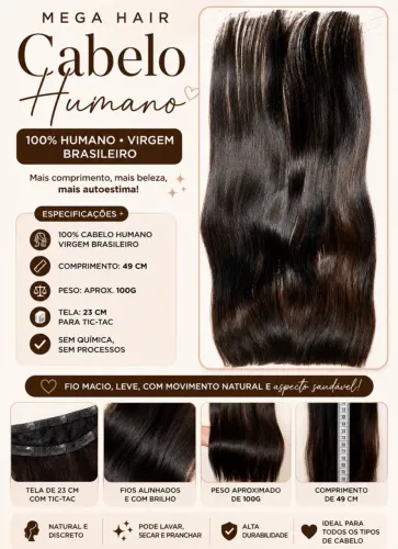 Mega hair - cabelo humano