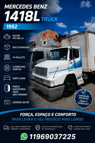 MB 1418L truck