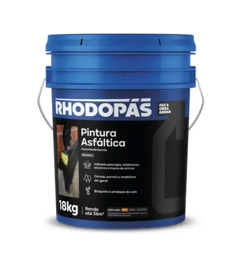 PINTURA ASFALTICA 18KG (RHODOPAS)