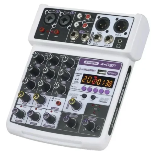 Mesa de som 4 Canais