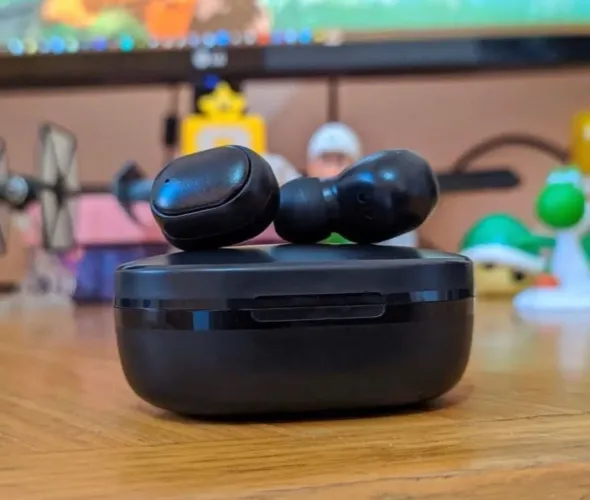 Fone bluetooth A6S - com botão de pausar e rodar músicas 