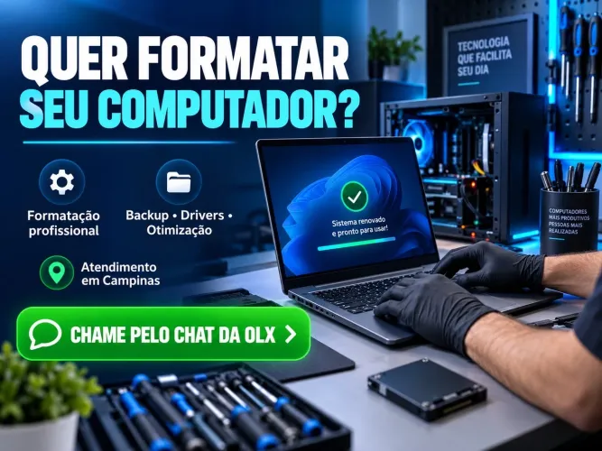 FORMATAÇÃO DE COMPUTADOR E NOTEBOOK EM CAMPINAS