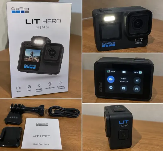 GoPro LIT Hero novo<br>4K/60 fps
