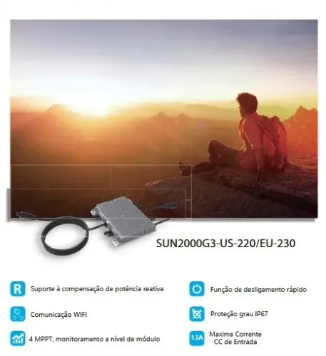 Microinversor Solar 2000 W 220 V monofásico