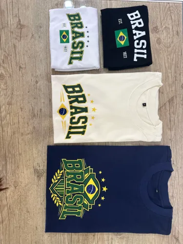 Camisetas personalizadas Brasil 100% algodão 