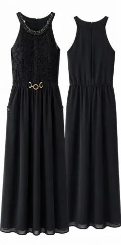 Vestido Preto elegante.