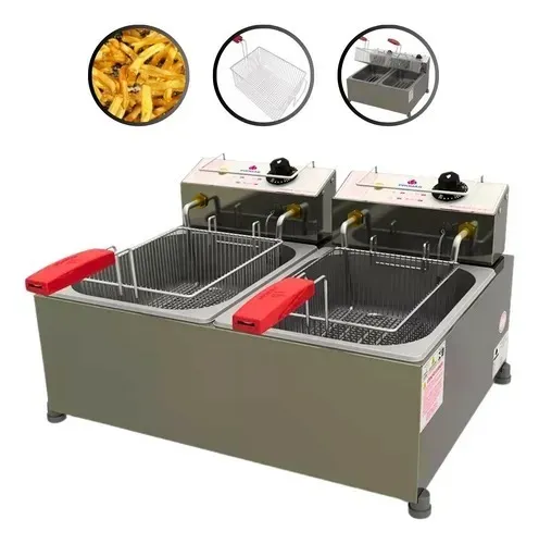 Fritador Retangular 2 Cesto Progas 220v Pr-20e NOVA