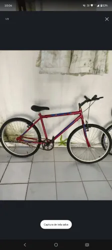 BICICLETA SEMI NOVA VERMELHA 