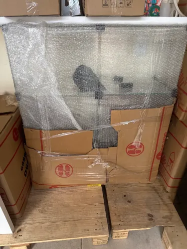 Balcão Vitrine Em Vidro 0,40 X 0,40 X 0,30 Para Lojas Cor Transparente