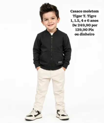 Casaco Tigor flanelado NOVO