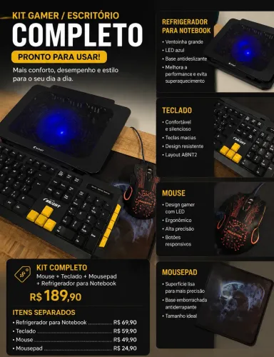 KIT COMPLETO PARA PC / NOTEBOOK