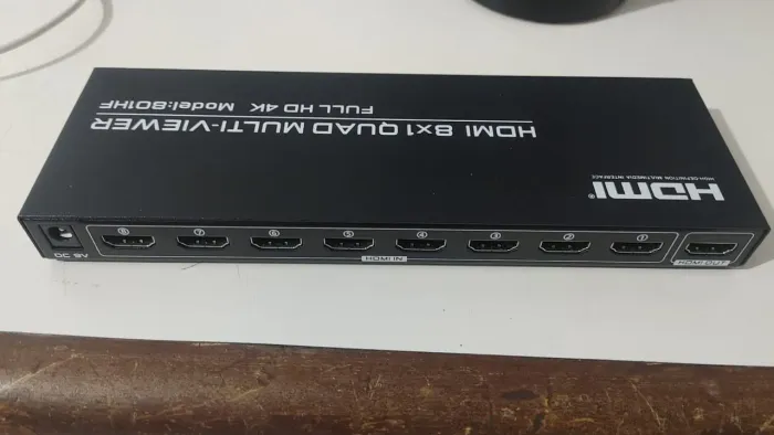 switch HDMI 8xi pra ligar vários vídeo games ou câmeras 