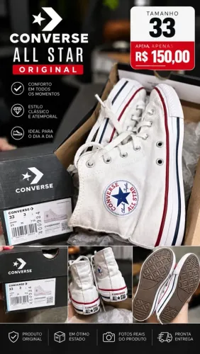 Tênis allstar pouco usado | tamanho 33