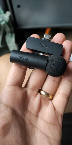 Microfone de Lapela Sem Fio FIFINE M6 - Conexão USB-C - Novo