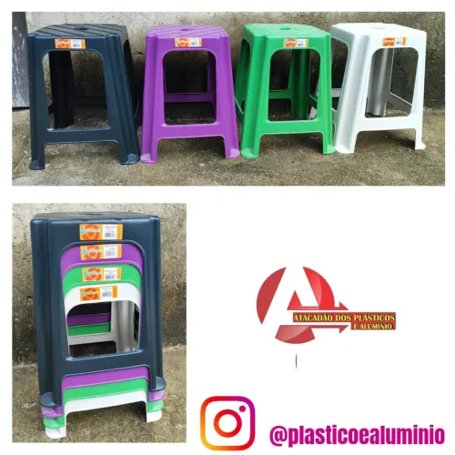 Banqueta de plástico