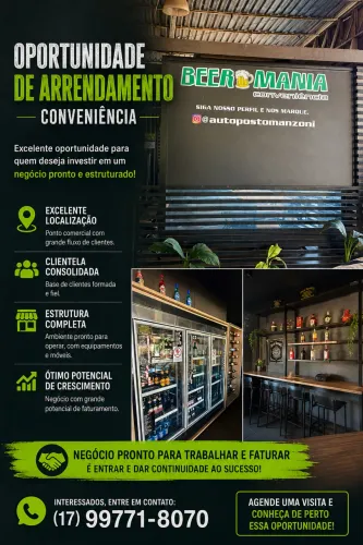 Arrendamento Conveniência /Lanchonete