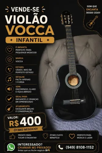VIOLÃO INFANTIL VOCCA
