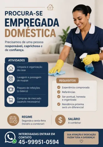 Contrato Empregada Doméstica - Cascavel PR