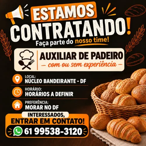 Auxiliar de padeiro