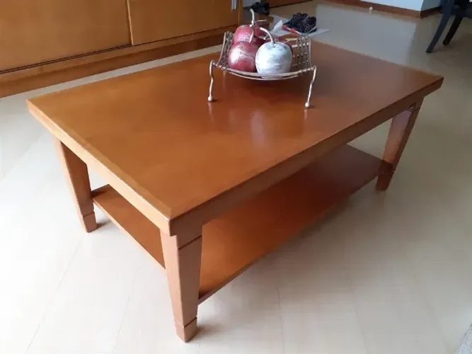 Mesa de centro em madeira Tauari Café (Bom Gosto e Elegância)