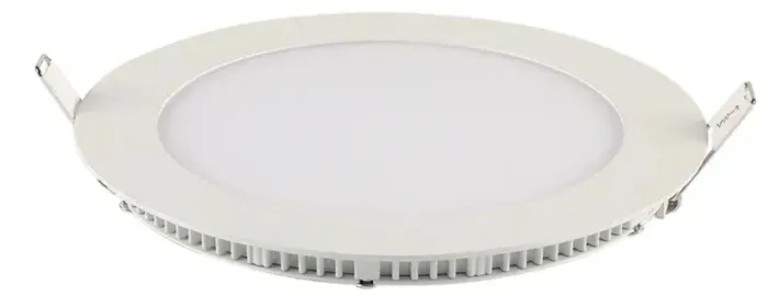 PROMOÇÃO - Plafon led embutir redondo 12w branco quente