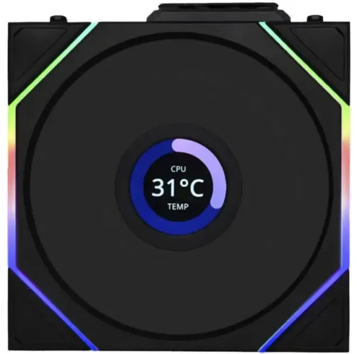 Cooler Lian Li Uni Fan TL LCD 120 Kit 3 em 1 RGB