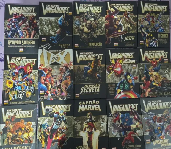 Marvel Deluxe Vingadores e Novos Vingadores - pacote