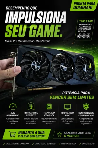 Placa de vídeo RX6700 XT 12 GIGA ESTADO DE NOVA