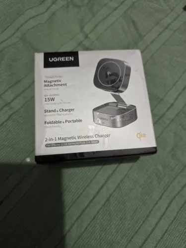 Carregador Magnético Sem Fio De 15 W 2 Em 1