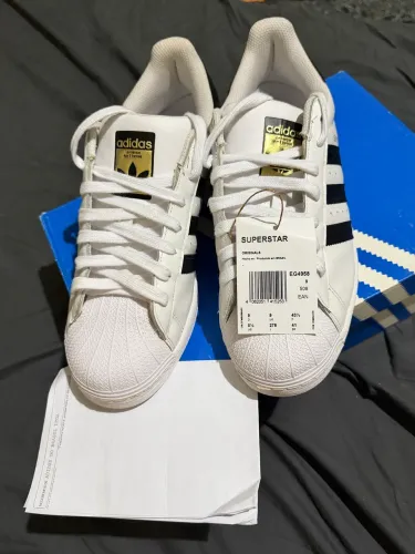 TÊNIS UNISSEX ADIDAS SUPERSTAR BRANCO TAMANHO 41 novo