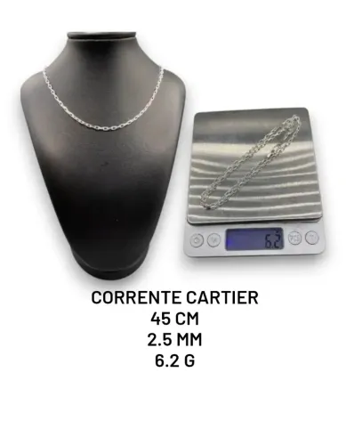 Corrente de Prata Cartier