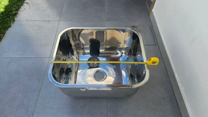Tanque grande inox novo TECNOCUBA 60X55X35