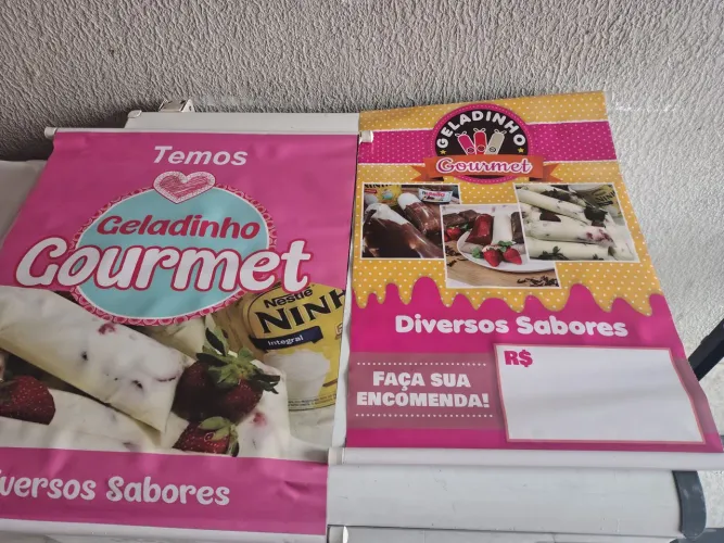 Banners geladinho gourmet novos
