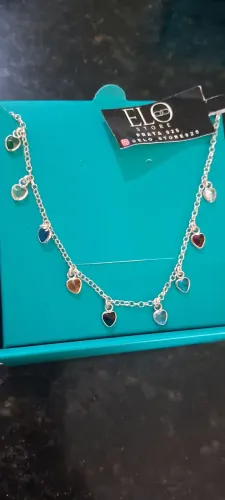 Pulseira femenina de prata 925 legítimo. Entrego