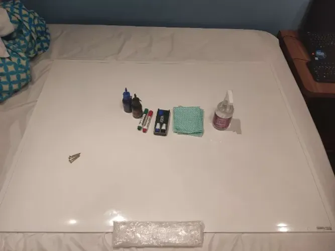 Kit Quadro branco/lousa 120x90 Lousatec