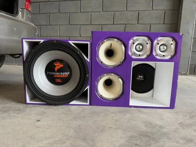 Som Automotivo Completo - JBL Tornado 3000 + Stetsom EX3000 + Processador Expert