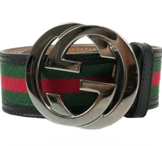 Cinto Gucci original modelo Web Interlocking M