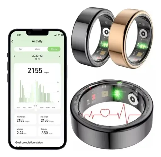 COLMI-R06 Anel Inteligente Impermeável Frequência Cardíaca 