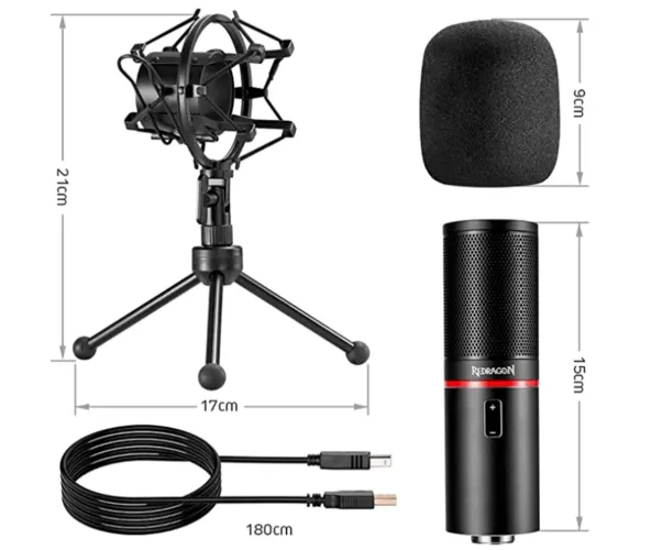 Microfone Condensador USB