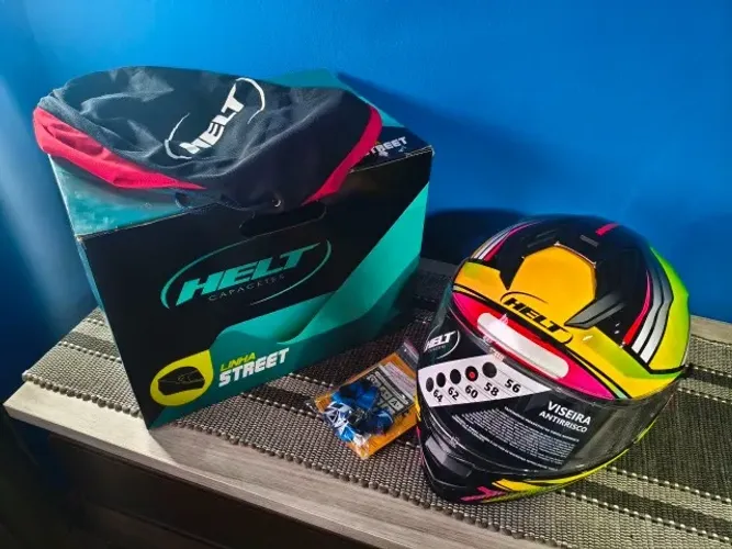 Capacete Helt Tracker Glass STX 58 - NOVO
