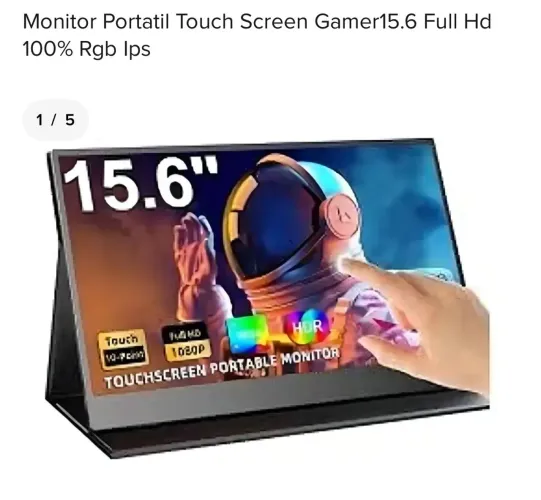 Vendo Monitor Portátil com Touch