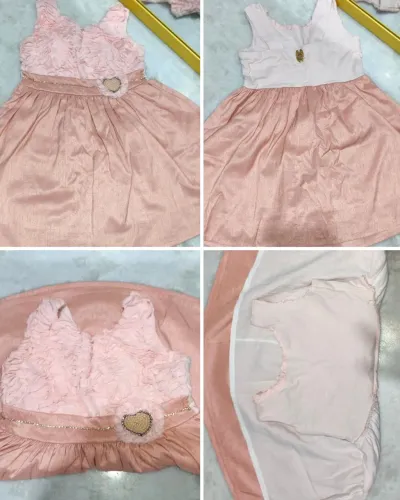 Vestido Infantil 3 Anos Rosa Festa - Forrado e Muito Conservado