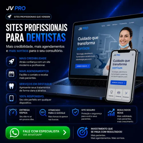 Criação de sites para dentistas 