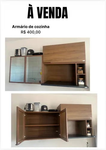 Armário de Cozinha Marrom Semi Novo