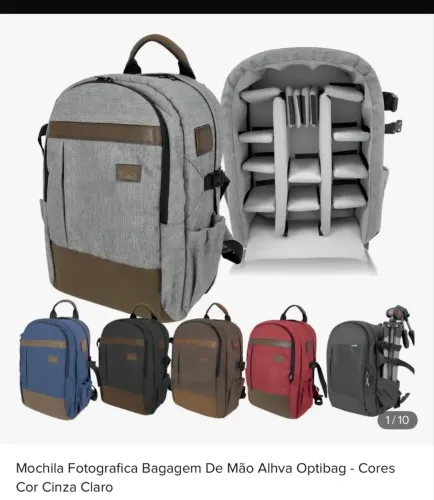 Mochila para equipamentos fotográficos