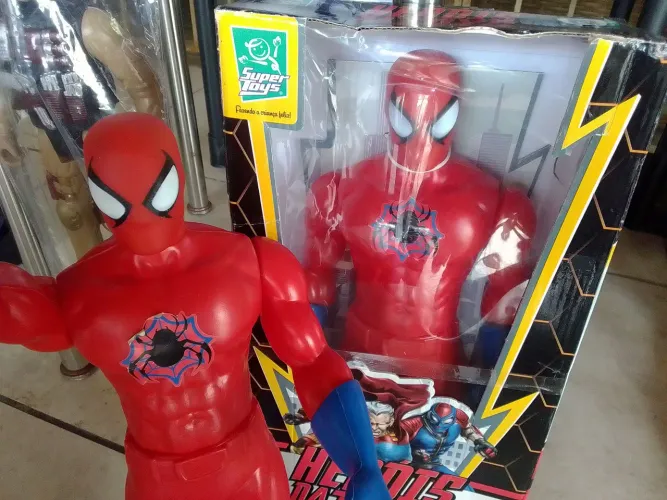 Boneco Homem Aranha Super Heróis 48 cm Colecionável Novo Lacrado
