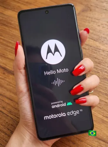Celular novo e lacrado na caixa Motorola 70 edge 256/24 gb (12ram + 12 boos) com NF