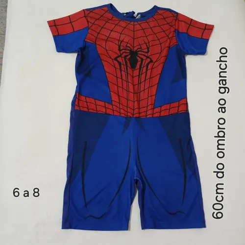 Fantasia homem aranha serve 6 a 8