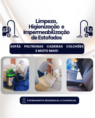 Limpeza e higienização de Estofados